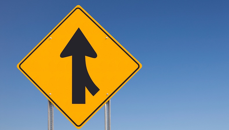 Merge Traffic Sign Merge Traffic Sign